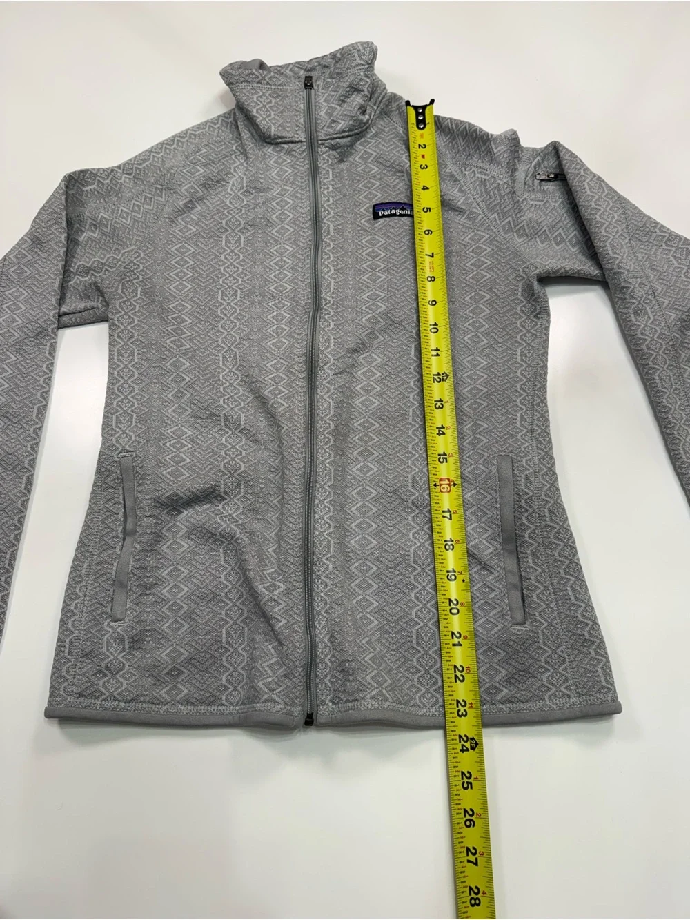 Patagonia Light Gray Patterned Full-Zip Jacket - Picture 6 of 9